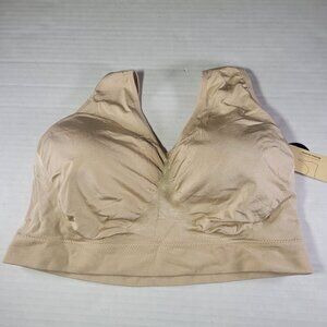 Truekind Women Chai Everyday Throw-on Wireless Bralette #91404 Size 2XL